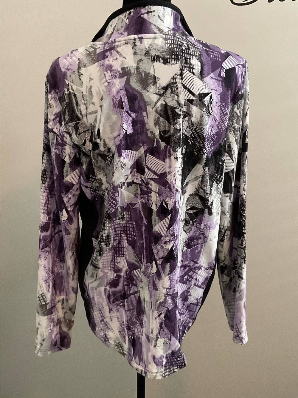 Northern Reflections Purple Abstract Print Jacket - Picture 5 of 7